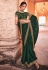 Green organza festival wear saree 21008