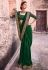 Green organza saree with blouse 21013