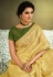 Yellow tissue festival wear saree 21908