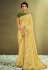 Yellow tissue festival wear saree 21908