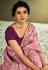Pink tissue festival wear saree 21910