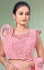 Pink lycra readymade saree 1015792b