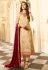 Beige satin georgette pant style suit 11033