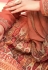 Peach crepe kameez with palazzo 7526