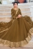 Brown georgette abaya style anarkali suit 592