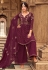 Wine georgette sharara suit 2009