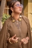 Brown viscose kameez with pant 2174