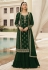 Green faux georgette sharara suit 73003B