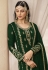 Green faux georgette sharara suit 73003B