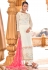Off white viscose georgette kameez with pant 10105
