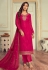 Magenta faux georgette kameez with palazzo 3104