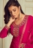 Magenta faux georgette kameez with palazzo 3104