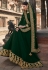 Green georgette long anarkali suit 22305