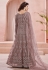 Brown net long anarkali suit 1011