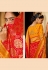 Red silk festival wear saree 2210