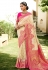 Off white silk saree with blouse 2203