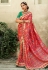 Red silk festival wear saree 2204