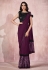 Purple lycra saree with blouse 21812
