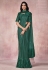 Green lycra festival wear saree 21813