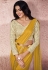 Mustard lycra saree with blouse 21814