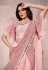 Pink lycra net festival wear saree 21817