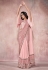 Pink lycra net festival wear saree 21817