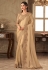 Beige silk saree with blouse 6303