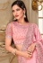 Pink silk saree with blouse 6307