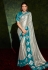 Kajal aggarwal grey silk bollywood saree 5201