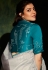 Kajal aggarwal grey organza festival wear saree 5210