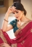 Magenta silk georgette festival wear saree 141798