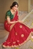 Magenta silk georgette festival wear saree 141802