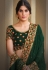 Green silk georgette saree with blouse 141807