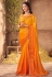 Orange silk festival wear saree 906