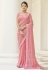 Pink georgette festival wear saree 9506
