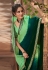 Light green chinon half and half saree 4001