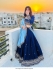 Bollywood Model Blue georgette wedding lehenga