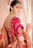 Maroon silk saree with blouse 13397