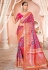 Magenta silk festival wear saree 13392