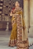 Mustard silk saree with blouse 6108