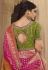Magenta silk saree with blouse 10151