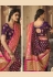 Purple silk saree with blouse 10157