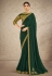 Green satin silk festival wear saree 41909