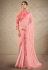 Pink chiffon festival wear saree 41911