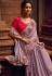 Light purple organza festival wear saree 1403