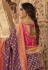 Purple silk festival wear saree 13377