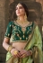 Pista green silk festival wear saree 13379