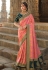 Pink silk festival wear saree 13381