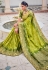 Light green silk saree with blouse 5101