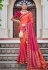 Rust silk festival wear saree 5106